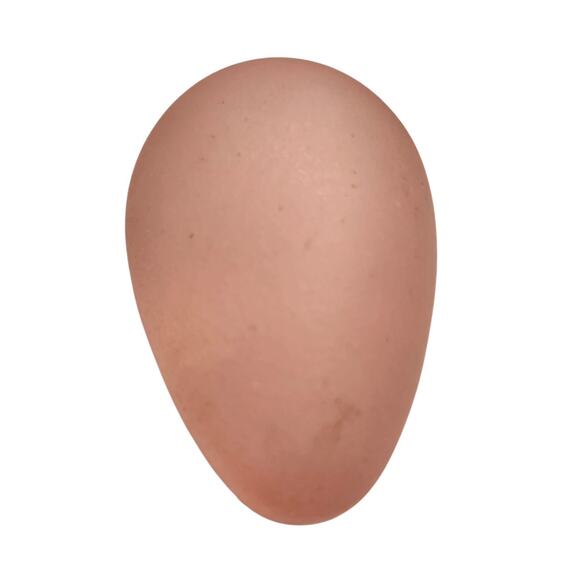 Vintage Stone Or Crystal Egg Shaped Pink Paper Weight - Picture 5 of 6